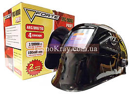 Зварювальна маска хамелеон Forte МС-9000 | 4 сенсори | Змінна батарея | Режим шліфування | Гарантія 24 міс.