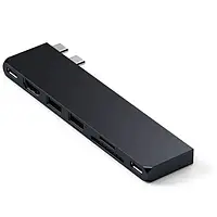USB-хаб Satechi Aluminum USB-C Pro Hub Slim Adapter Midnight (ST-HUCPHSD)