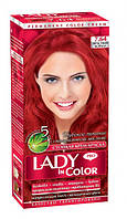 Lady in color краска для волос №7.64 Красный коралл