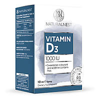 Дієтична добавка-спрей "Вітамін D3" NATURALNEST 1000 UI, 10 мл