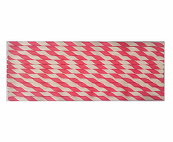 Паперові трубочки Червоні косі смужки 25шт/уп