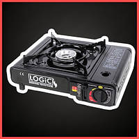 Плита газовая туристическая с пьезоподжигом под газовые баллоны Logic FIELD GAS COOKER, 2200 Вт