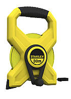 Рулетка STANLEY "Longtape Fiberglass": L=30 м х 12,7 мм, пласт. корпус, полотно з скловолокна Zruchno и