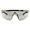 Тактичні окуляри зі змінними лінзами (сірі, прозорі, жовті) Wiley X Saber Advanced Set- Matte Tan (США), фото 4