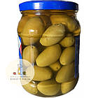 Оливки зелені гіганти Neri Olive Verdi Cerignola з кісточкою 800 г., фото 3