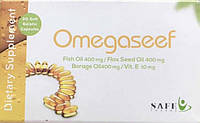 Omegaseef Омега 3 ,6, 9, льняное масло, масло Бораго, витамин Е. 30капсул. Производство: Египет.