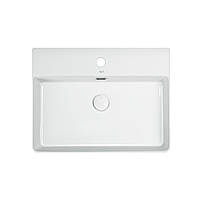 Раковина Qtap Nando LT 600х440х130 White з донним клапаном QT12112173W Zruchno та Економно