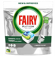 Fairy Platinum All-in-One 70 штук Капсулы для посудомойной машины фейри платинум без фосфатов