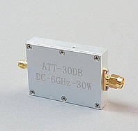 Аттенюатор ATT-30 DC-6000 МГц 30W, SMA-male/SMA-female