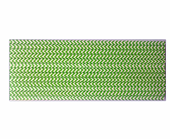 Паперові трубочки Зелений зигзаг 25шт/уп