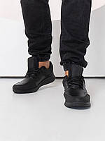 Чорні комбіновані кросівки із вставками, розмір 42
