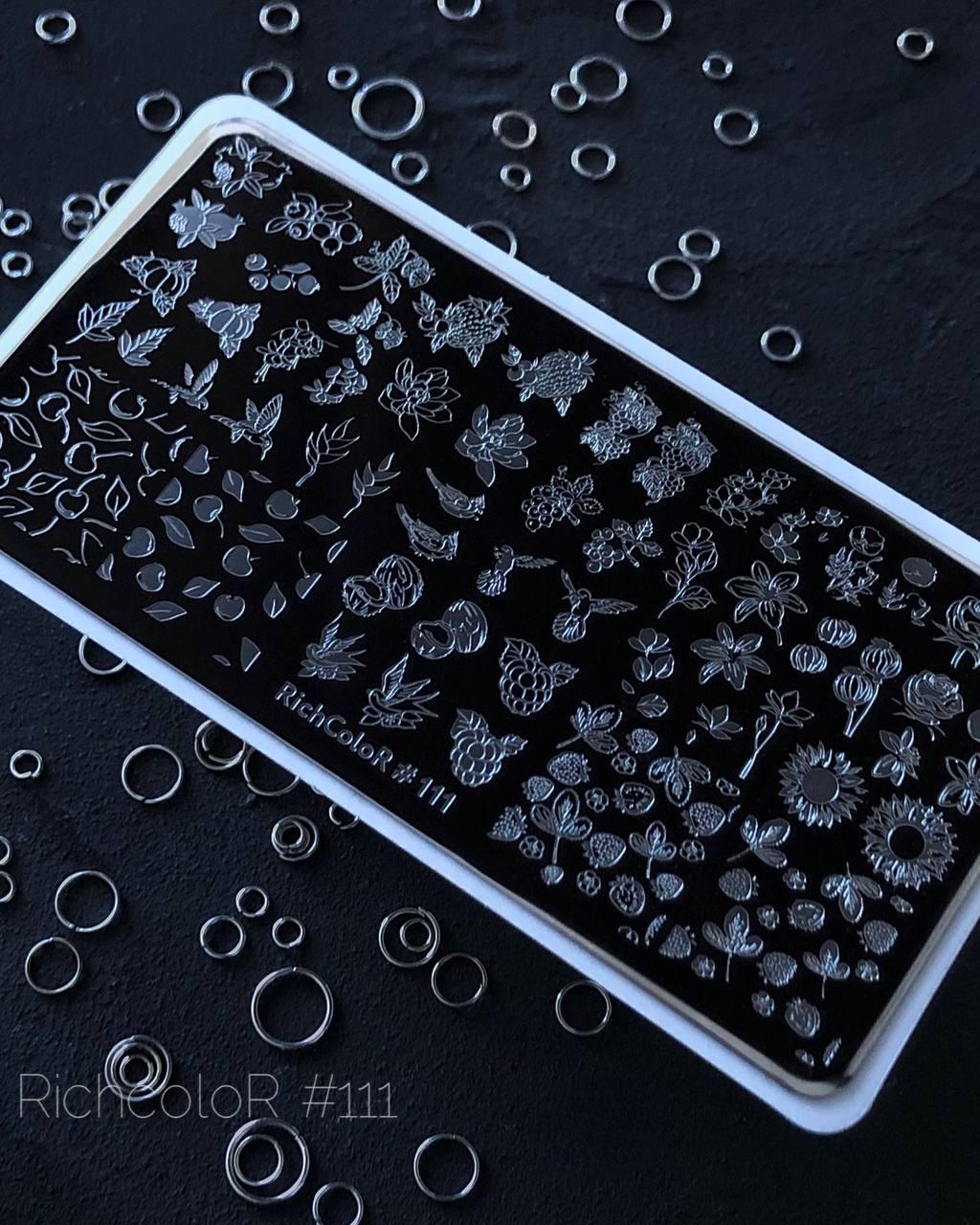 Пластина для стемпінгу RichColor №111, фото 1