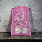 Набір чохлів для взуття (5 штук) розмір L Рожевий, фото 2