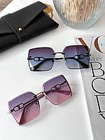 Женские солнцезащитные квадратные очки no logo в разных цветах