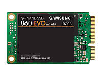 Накопитель SSD mSATA 250GB Samsung 860 EVO MLC (MZ-M6E250, MZMLH250HAHQ) R550MBs W520MBs бу