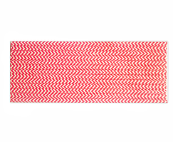 Паперові трубочки Червоний зигзаг 25шт/уп