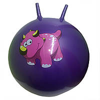 Мяч для фитнеса B6505 рожки 65 см, 580 грамм (Фиолетовый) - Lux-Comfort