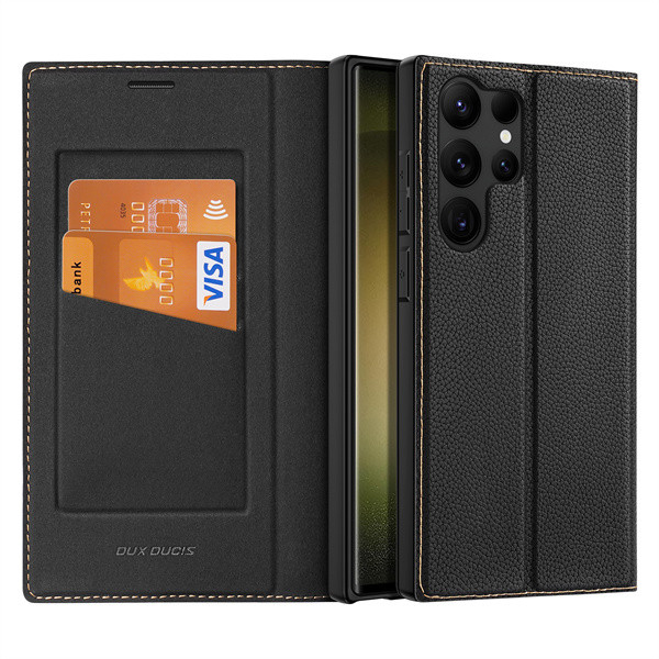 Чохол книжка Dux Ducis Skin X2 з кишенею для візиток для Samsung Galaxy S23 Ultra Black