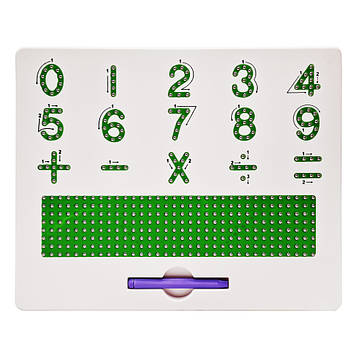 Дошка навчальна магнітна Цифри та знаки TSQ-406 зі стилусом — MiniLavka