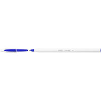 Ручка шариковая Bic Cristal Up с белым шестигранным корпусом Синяя (bc949879)