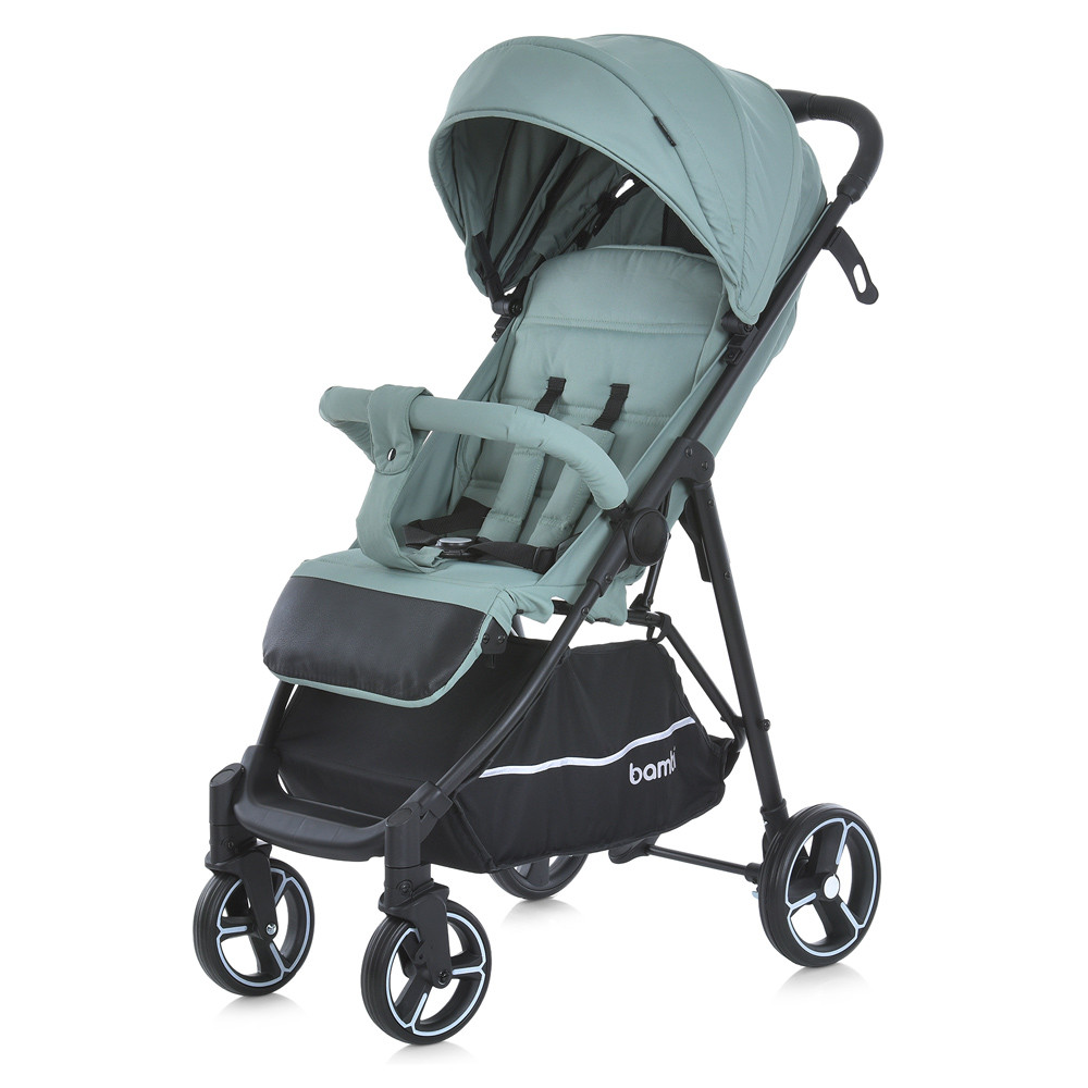 Дитяча коляска прогулянкова книжка BAMBI M 4249-2 Green Matt зелена навантаження 25 кг