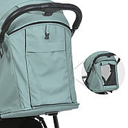 Дитяча коляска прогулянкова книжка BAMBI M 4249-2 Green Matt зелена навантаження 25 кг, фото 7