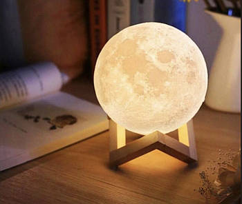 Настільний світильник акумуляторний 3D Moon Lamp ART-0164/ 17,5 см (36)