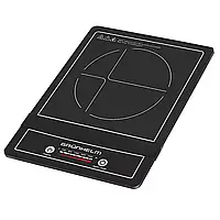 Индукционная плита Grunhelm GI-909 | Cтеклокерамика | 2.0 кВт | 60-200 °C | 12-20 см | 4 программы | Дисплей