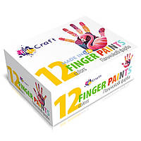 Набор пальчиковых красок 5025-AC 12 цветов по 20 мл - Lux-Comfort