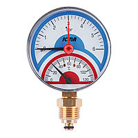 Термоманометр Icma 1/2" 0-6 бар, нижнее подключение №258 Zruchno и Экономно