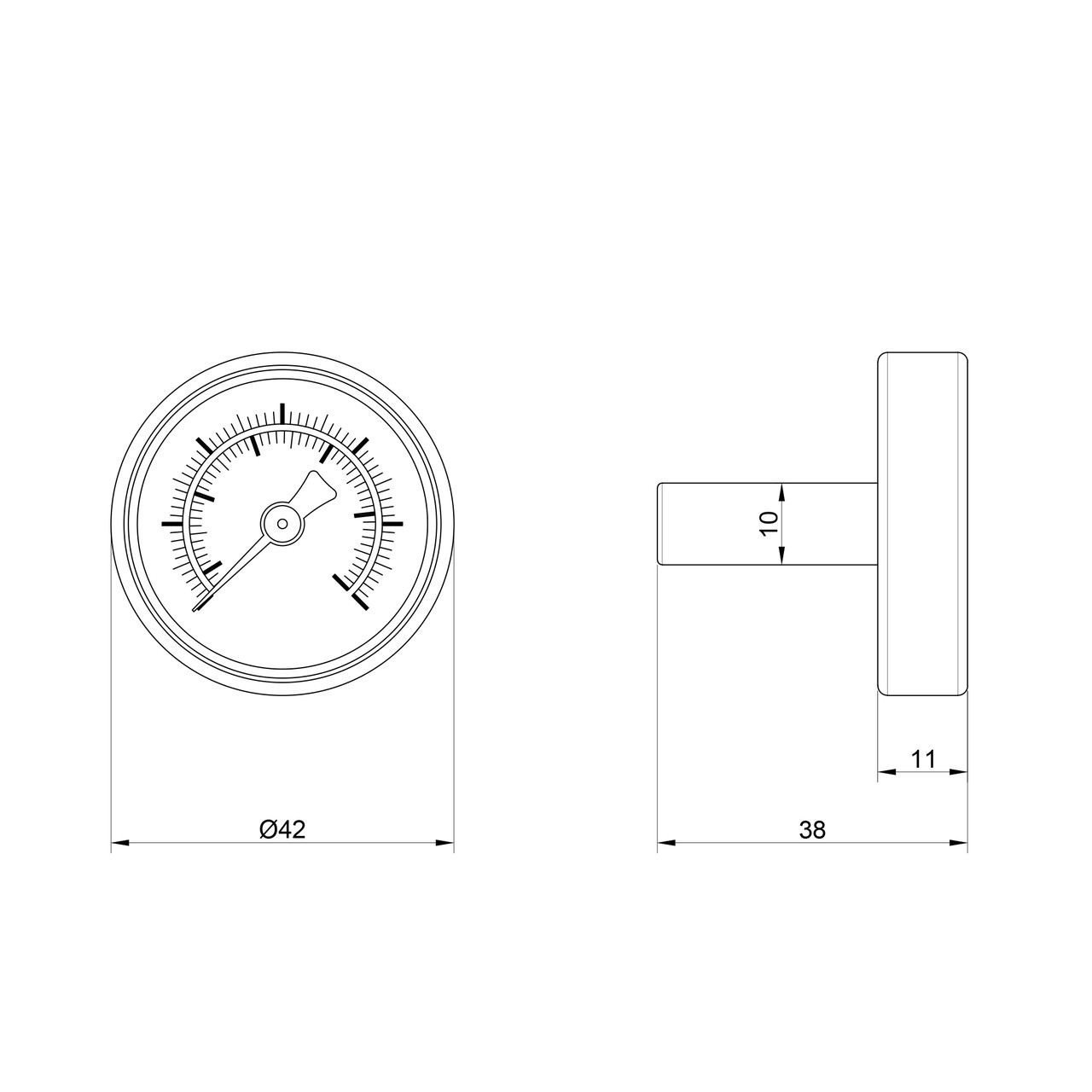 Термометр Icma 40 мм 0-120°С №206 Zruchno и Экономно - фото 2 - id-p2154552360