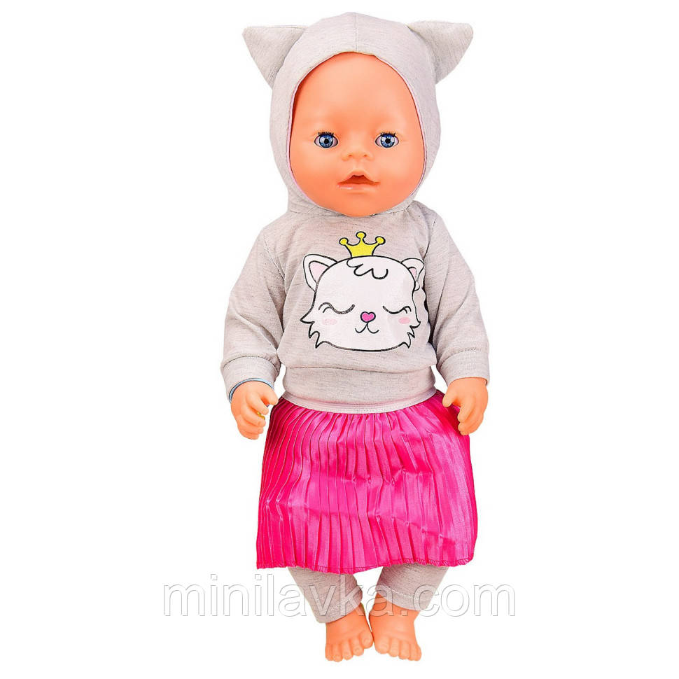 Дитяча лялька-пупс BL037 в зимовому одязі, пустушка, горщик, пляшечка (Від 3) — MiniLavka