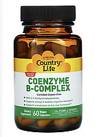 Country Life, Coenzyme B-complex, комплекс коферментных витаминов группы B, 60 растительных капсул