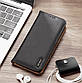 Шкіряний чохол книжка Dux Ducis Hivo RFID Blocking з кишенею для візиток для Samsung Galaxy S25 Black, фото 4