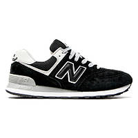 Кроссовки унисекс New Balance 574 Black/white (без сітки) 36