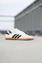 Кросівки чоловічі білі Adidas Samba x Humanrace White Black (12902), фото 3
