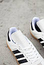 Кросівки чоловічі білі Adidas Samba x Humanrace White Black (12902), фото 4