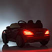 Стильний червоний електромобіль дитячий електрокар Мерседес на пульті Авто транспорт з MP3 2WD 45W 2WD Фари блимають, фото 7