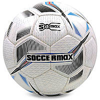 Мяч футбольный SOCCERMAX FIFA EN-10 №5 PU белый-черный fx
