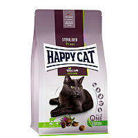 Happy Cat Sterilised Adult Weide-Lamm - Сухой корм с ягненком для стерилизованных и кастрированых котов, 4 кг