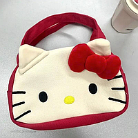 Мягкая пушистая сумка Hello Kitty My Melody косметичка для девочки аниме хелло китти