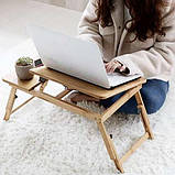 Стіл підставка під ноутбук дерев'яна регульована RUHHY, фото 10