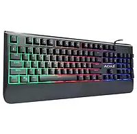 Игровая проводная механическая компьютерная клавиатура с RGB подсветкой AOAS M-700 Черная