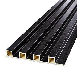 Рейка декоративна WPC стінова 3000х160х23мм Антрацит SW-00001532