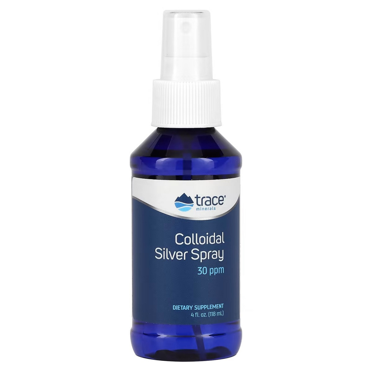 Колоїдне срібло, спрей, Colloidal Silver Spray, Trace Minerals, 118 мл