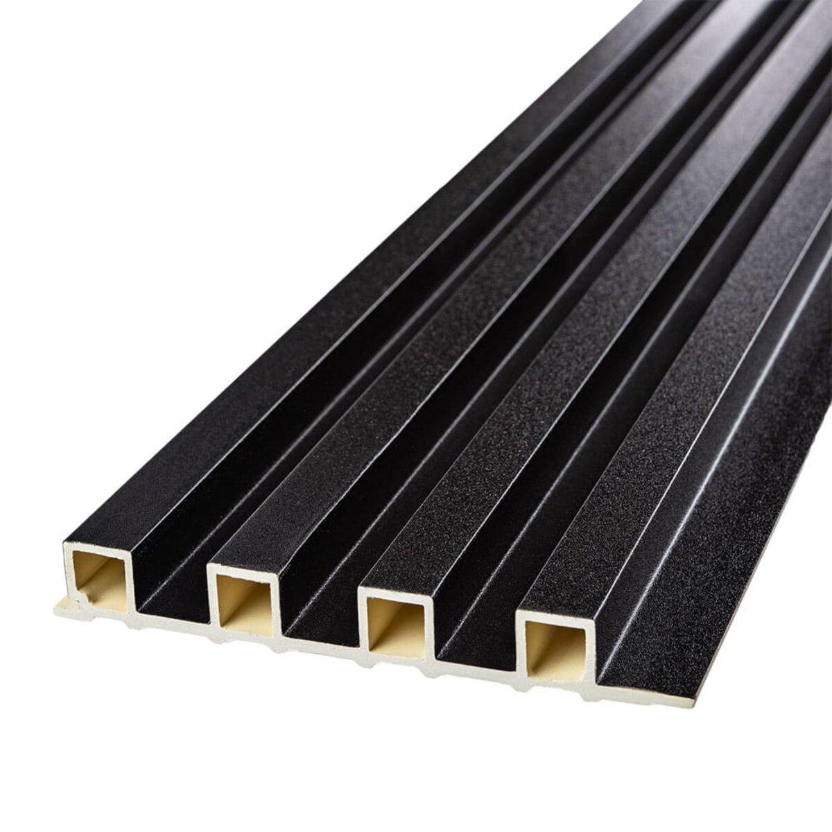 Декоративна стінова рейка антрацит 3000*160*23мм (D) SW-00001532, фото 1