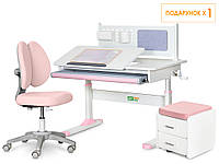 Комплект (L) ErgoKids TH-325 Pink (парта + кресло + тумба) (арт. TH-325 + Y-412 Lite + BD C3_PINK)