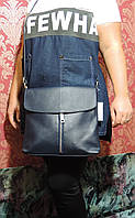 Жіноча шкіряна сумка-планшет VERA PELLE (S0351), Італія, "Genuine leather". Колір темно-синій.