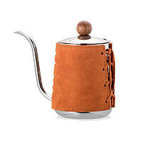 Чайник для заваривания кофе без ручки BaristaSpace 550 мл Оранжевый (I4)