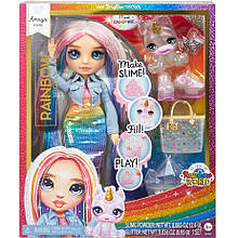 Лялька Рейнбоу Хай Амая зі Слаймом і вихованцем Rainbow High Amaya Slime Kit and Pet 594598